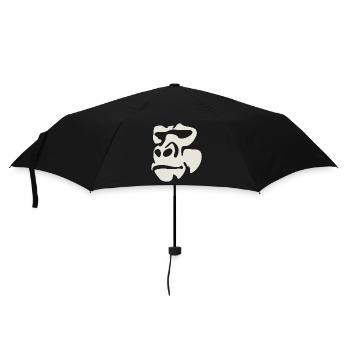 Gorilla - Regenschirm (klein) - Schwarz - Vorne
