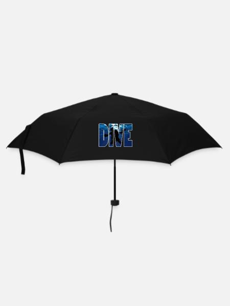 Tauchen ,Diver - Regenschirm (klein) - Schwarz