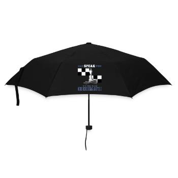 Échecs, échecs et mat, pions d'échecs - Parapluie standard - noir - Devant
