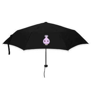 Motif mignon d’autocollants violets en forme d’oignon - Parapluie standard - noir - Devant