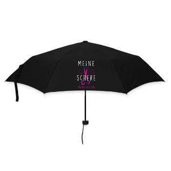 Meine Schere meine Regeln - Regenschirm (klein) - Schwarz - Vorne