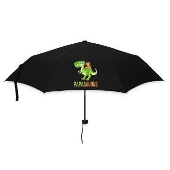 Papasaurus Long Neck Son Papa Dinosaure Fête des Pères - Parapluie standard - noir - Devant