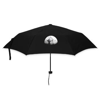 Bow archer moon - Umbrella (small) - black - Front
