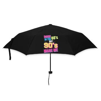 90er Jahre 90er Jahre Kostüm 90er Mode 90er Party - Regenschirm (klein) - Schwarz - Vorne