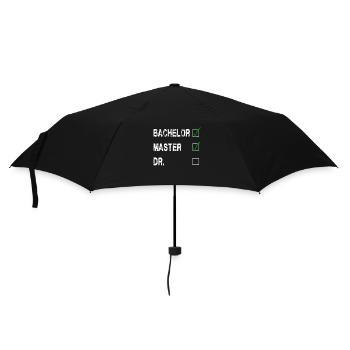Degree Bachelor Master Dr. exam - Umbrella (small) - black - Front