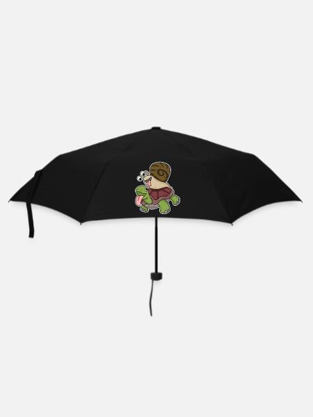Tortue et escargot - Parapluie standard - noir