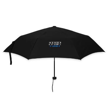 Lausanne coordinates - Umbrella (small) - black - Front