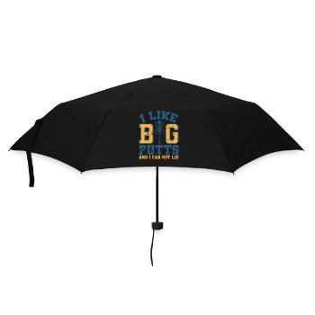 I Like Big Putts and I Can Not Lie Discgolf - Umbrella (small) - black - Front