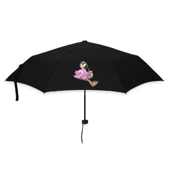 Lunettes de soleil flamant rose - Parapluie standard - noir - Devant