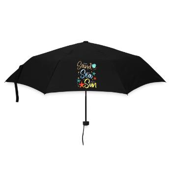 Illustration du soleil du lac de sable - Parapluie standard - noir - Devant