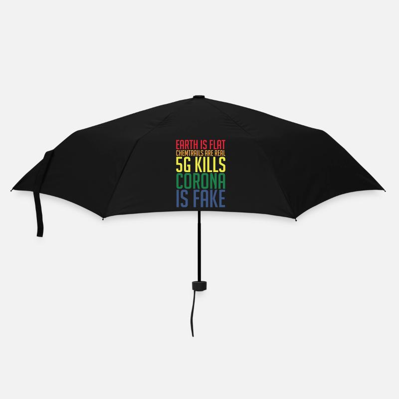 Conspiracy theory conspiracy theory Flat Earth - Umbrella (small) - black