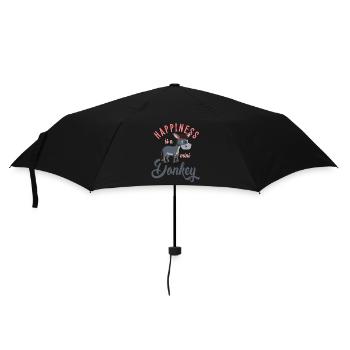 Esel, Esel böser Esel, schlauer Esel - Regenschirm (klein) - Schwarz - Vorne