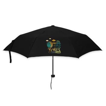 Hot air balloon saying - Umbrella (small) - black - Front