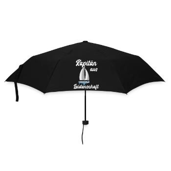 Kapitän aus Leidenschaft Segelromantik - Regenschirm (klein) - Schwarz - Vorne