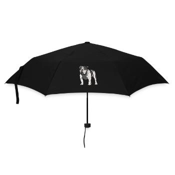 Englische Bulldogge - Umbrella (small) - black - Front