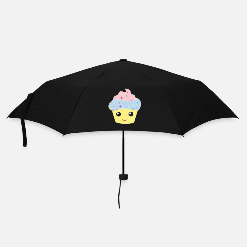 Muffin - Regenschirm (klein) - Schwarz