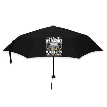 Lkw Fahrer Opa - Regenschirm (klein) - Schwarz - Vorne