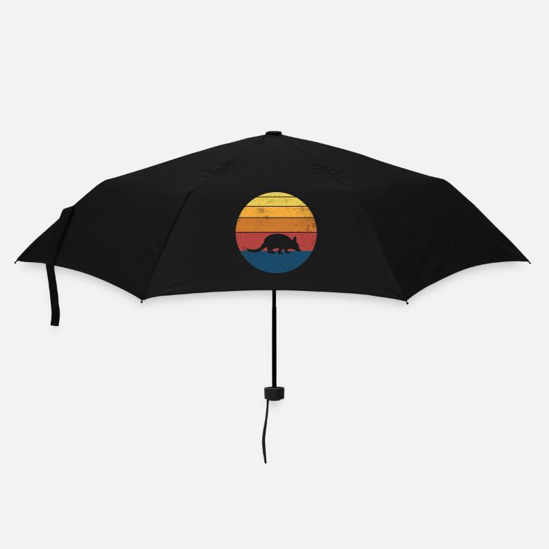 Armadillo Retro Vintage - Umbrella (small) - black
