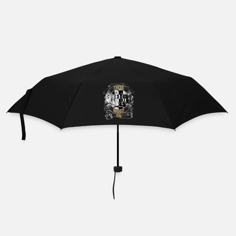 Schach - Regenschirm (klein) - Schwarz