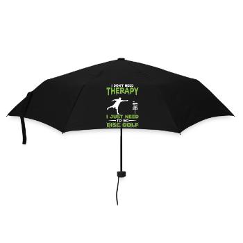 Disc Golf - Regenschirm (klein) - Schwarz - Vorne