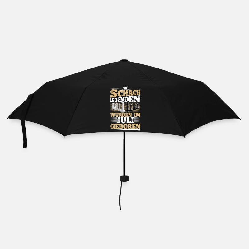Schach Legenden Wurden Im Juli Geboren - Regenschirm (klein) - Schwarz