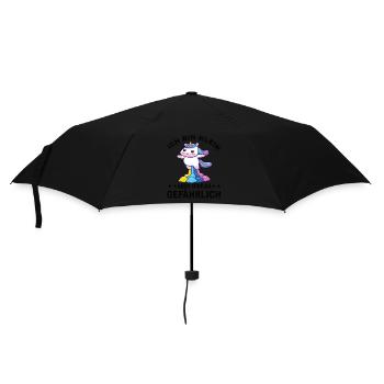 Ich Bin klein aber Scheiss gefährlich - Regenschirm (klein) - Schwarz - Vorne