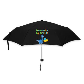 promoted to big brother - Umbrella (small) - black - Front