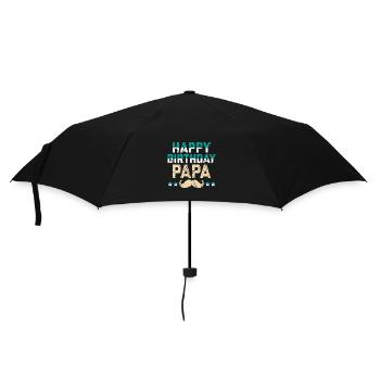 Birthday Father Birthday - Umbrella (small) - black - Front