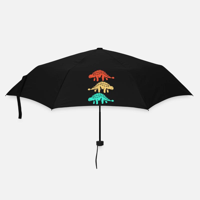 Dino - Regenschirm (klein) - Schwarz