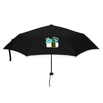 Chat Sushi japonais manger Japon Amour de chat - Parapluie standard - noir - Devant