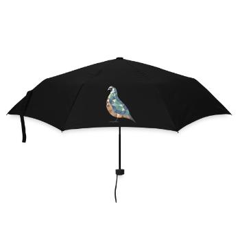 Polygon Quail Quail Breeder Quail Gift - Umbrella (small) - black - Front