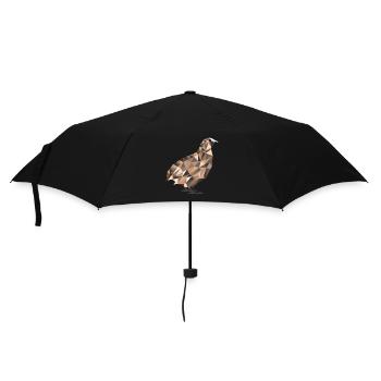 Polygon Quail Quail Breeder Quail Gift - Umbrella (small) - black - Front