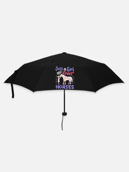 Chevaux Amateurs de chevaux - Parapluie standard - noir