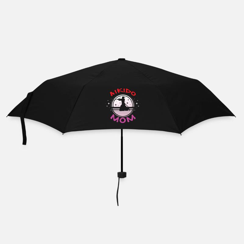 Aikido Mama - Regenschirm (klein) - Schwarz