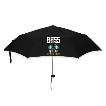 Bass Gitarrist Bassist Bass Spieler - Regenschirm (klein) - Schwarz - Vorne