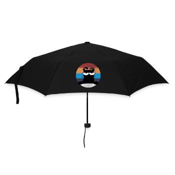 Grumpy Katze - Umbrella (small) - black - Front