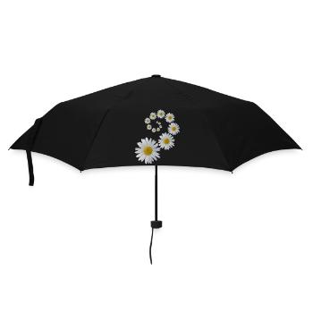 Margerites flower, flowers, flower, floral, floral - Umbrella (small) - black - Front