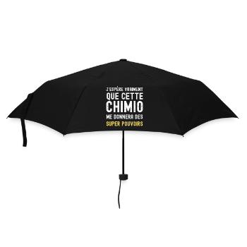 Humour de survie – Espérer des super-pouvoirs - Parapluie standard - noir - Devant