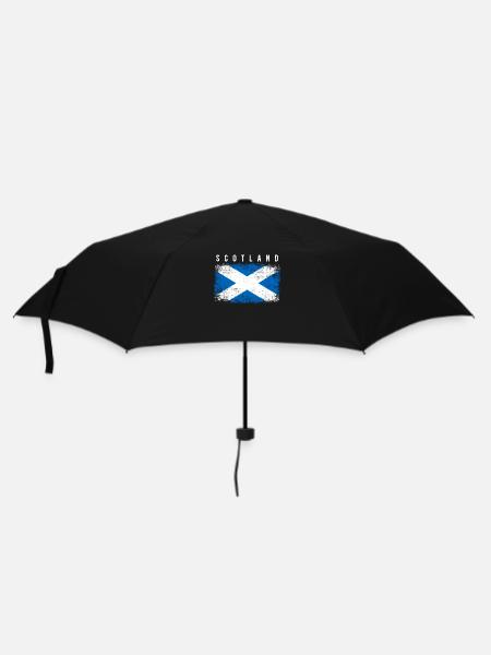 Schottland Flagge - Regenschirm (klein) - Schwarz