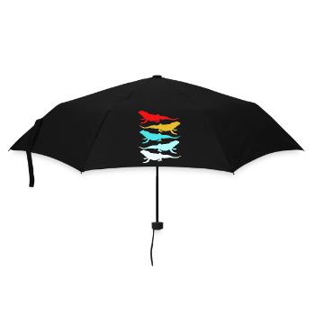 Bartagamen Reptile Lizard Reptile Pogona Bartagame - Umbrella (small) - black - Front