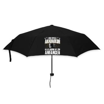 Akkordeon - Regenschirm (klein) - Schwarz - Vorne