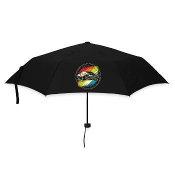 Rallye auto retro - Regenschirm (klein) - Schwarz - Vorne