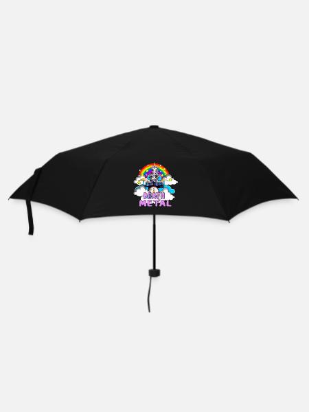 Batterie Death Metal pour les amateurs de licorne - Parapluie standard - noir