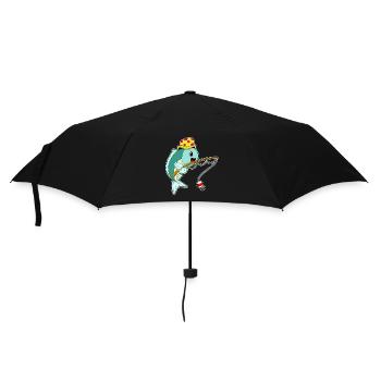Fish Angler Fishing Rod Fishing - Umbrella (small) - black - Front