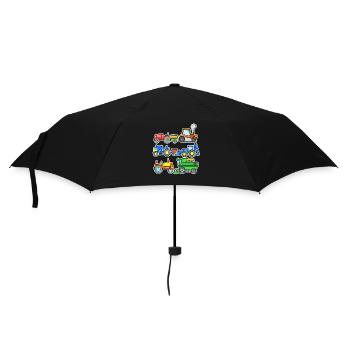 Landmaschinen Landmaschine Bauernhof Fahrzeuge - Regenschirm (klein) - Schwarz - Vorne
