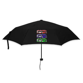 Bus - Regenschirm (klein) - Schwarz - Vorne