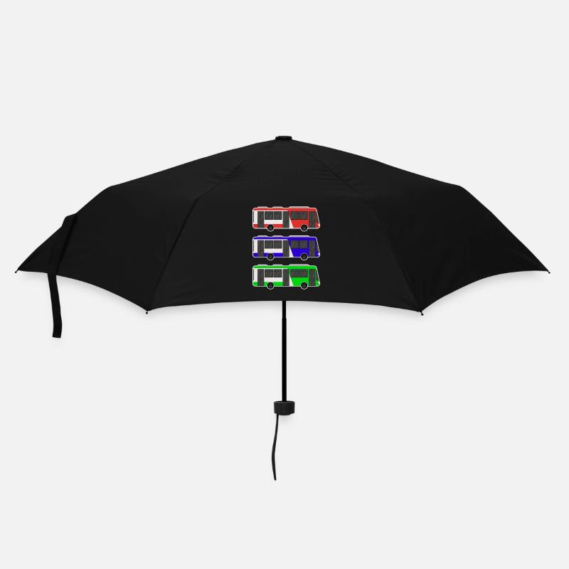 Bus - Regenschirm (klein) - Schwarz