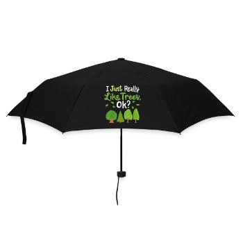 Trees Forest - Umbrella (small) - black - Front