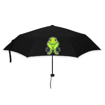 Bodybuilder Grenouille Bodybuilding Barre, Bodybuilding - Parapluie standard - noir - Devant