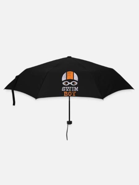 Schwimm Schwimmer Schwimmen Jungs - Regenschirm (klein) - Schwarz